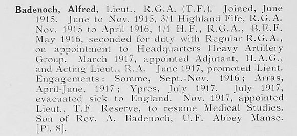Badenoch A Lt Royal Garrison Artillery Photo Available Plate 8