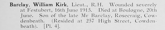 Barclay W K Lt Black Watch Photo Available Plate 4