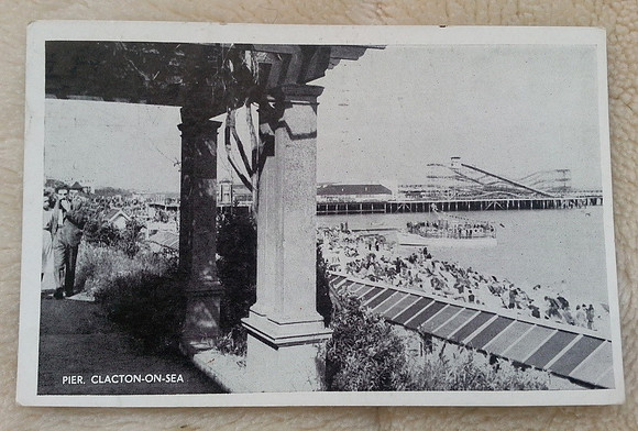 Original Postcard The Pier Clacton On Sea 1950s