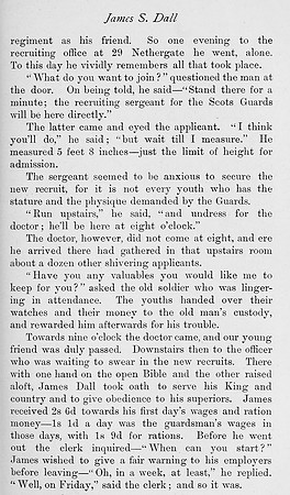 Dall J S Guardsman 14602 1st Scots Guards Obit Part 2