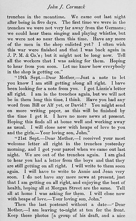 Cormack J J Pte 16985 6th Royal Scots Fusiliers Obit Part 3