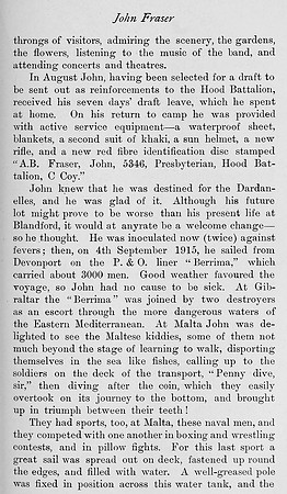 Fraser J AB 5346 Hood Battalion Royal Naval Division Obit Part 10
