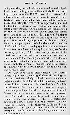 Anderson J F Pte 89270 Royal Army Medical Corps Obit Part 2