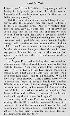 Buik F S Pte 27789 2nd Kings Own Scottish Borderers Obit Part 6