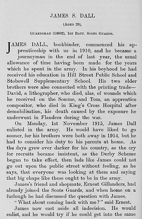 Dall J S Guardsman 14602 1st Scots Guards Obit Part 1