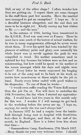 Buik F S Pte 27789 2nd Kings Own Scottish Borderers Obit Part 4