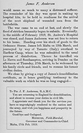 Anderson J F Pte 89270 Royal Army Medical Corps Obit Part 9