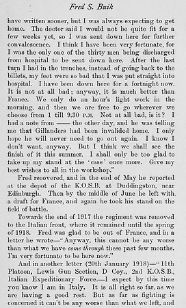 Buik F S Pte 27789 2nd Kings Own Scottish Borderers Obit Part 5