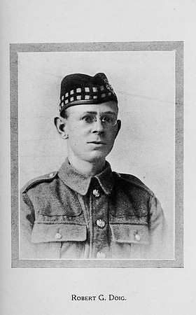 Doig R G Pte 51805 10th Highland Light Infantry