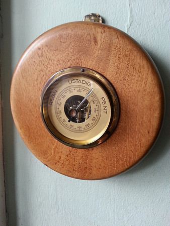 Vintage Norwegian Barometer Mid Century Retro Scandinavian Design Wooden