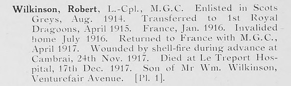 Wilkinson R LCpl Machine Gun Corps Photo Available Plate 1