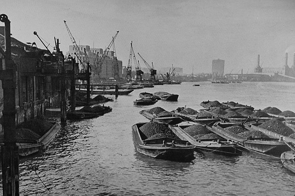 View From Vauxhall Bridge Battersea 1940s