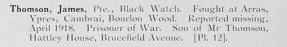 Thomson J Pte Black Watch Photo Available Plate 12