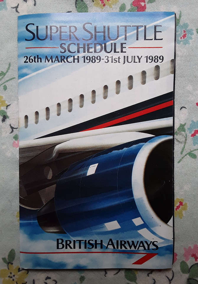British Airays Super Shuttle Timetable