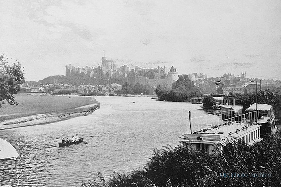 A Distant View Of Windsor Castle 1890s