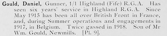 Gould D Gnr Royal Garrison Artillery Photo Available Plate 9