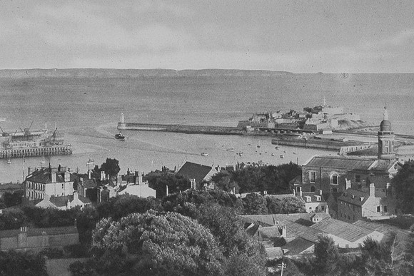 The Harbour And Castle Cornet St Peter Port Guernsey 1920s
