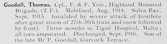 Goodall T Cpl Fife And Forfar Yeomanry