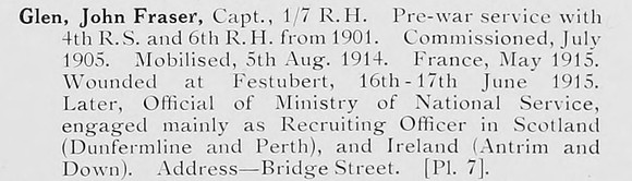 Glen J F Captain 1-7th Black Watch Photo Available Plate 7