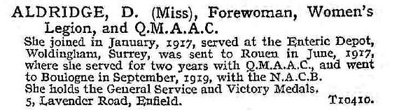 Aldridge D Forewoman QMAAC