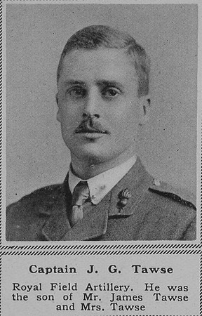 Tawse J G Captain RFA The Sphere 23rd June 1917
