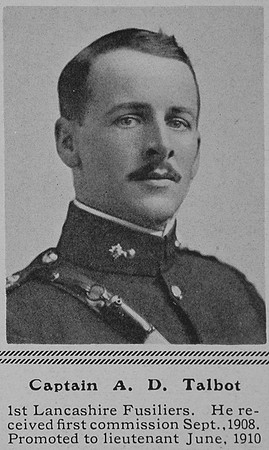 Talbot A D Captain 1st Lancashire Fusiliers The Sphere 7th Aug 1915