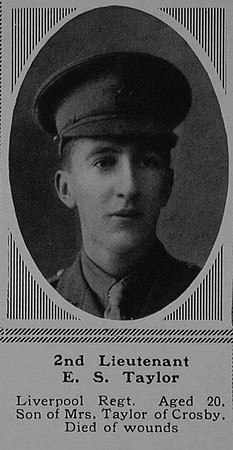 Taylor E S 2nd Lt 7th The King's (Liverpool Regiment) The Sphere 9th Dec 1916