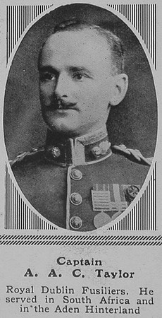 Taylor A A C Captain R Dublin Fusiliers The Sphere 11th Sep 1915