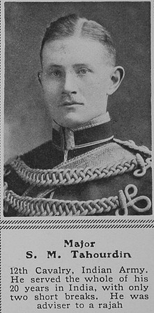 Tahourdin S M Major Indian Army The Sphere 18th Mar 1916