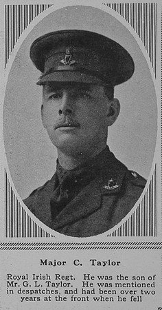 Taylor C Major R Irish Regt The Sphere 3rd Nov 1917