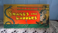 Vintage 1930s Snakes And Ladders