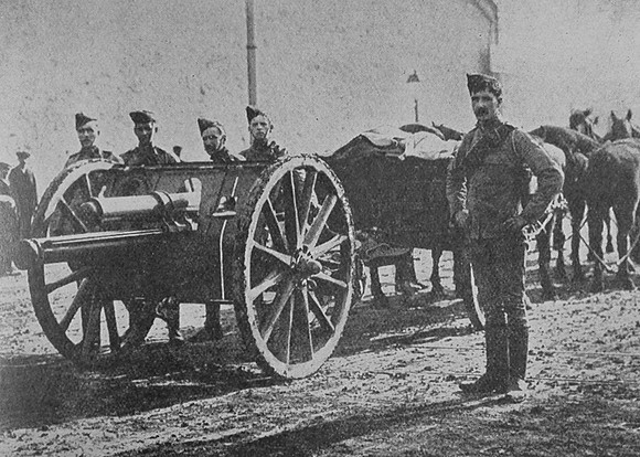 Royal Field Artillery From India At The Front