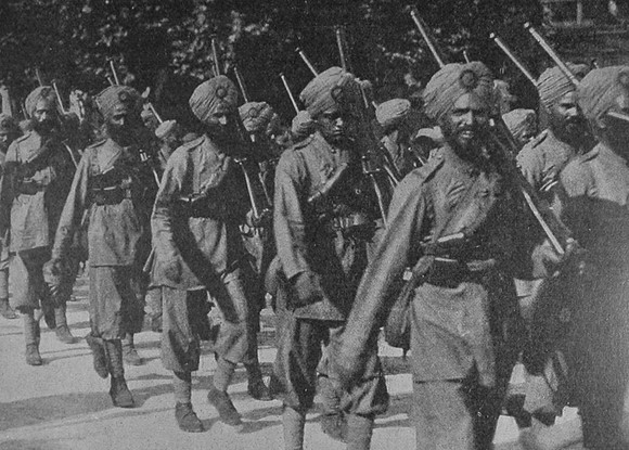 Indian Troops Marching To Camp