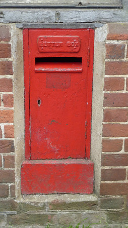 Anonymous Post Box In Wall The Post Office Chiddingstone Kent