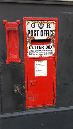 Wall Mounted GR Post Box In Hastings Old Town Sussex