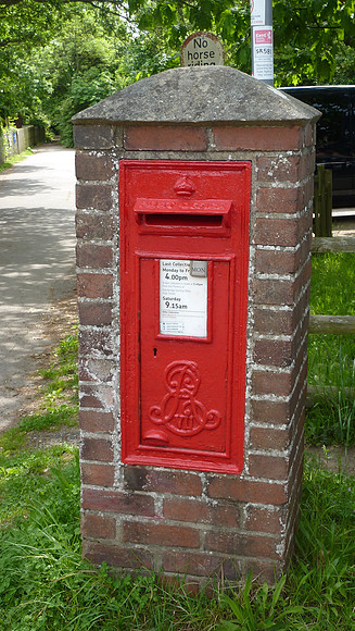 Edward VII Wall Mounted Post Box Hever Kent