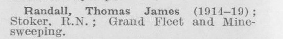 Randall T J Stoker Royal Navy (LCC Staff Barking Outfall Works)