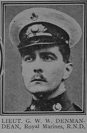 Denman-Dean G W W Lt 2nd R.M. Bn. R.M. Div Royal Marines The Great War Vol 11