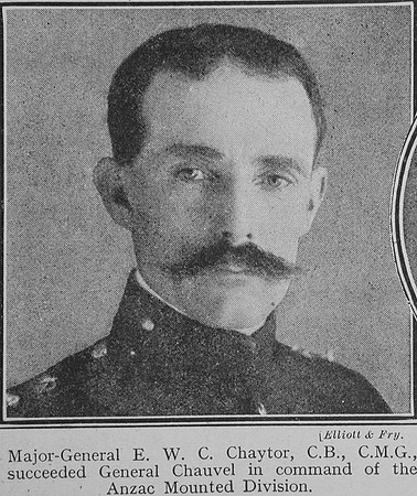 Chaytor E W C Major General CB CMG New Zealand Expeditionary Force The Great War Vol 11