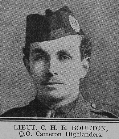 Boulton C H E Lt Cameron Highlanders The Great War Vol 11