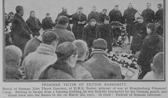 Genower J P AB J/8361HMS Nestor Royal Navy Photo Of Funeral The Great War Vol 11