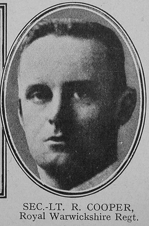 Cooper R 2nd Lt Royal Warwickshire Regiment The Great War Vol 11