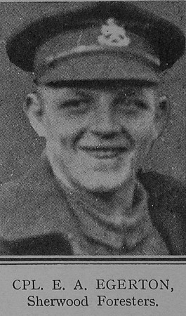 Egerton E A Cpl VC 16th Notts and Derby Regiment The Great War Vol 11