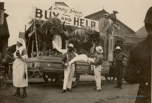 Tommy Green Greengrocer Sutton At Sutton Carnival 1930s