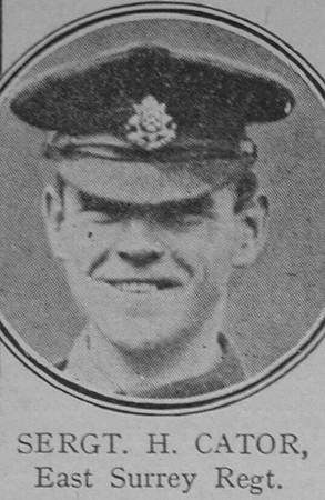 Cator H Sergt VC East Surrey Regt The Great War Vol 10