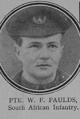 Faulds W F Pte VC South African Infantry
