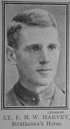 Harvey F M W Lt VC Strathconas Horse CEF The Great War Vol 10
