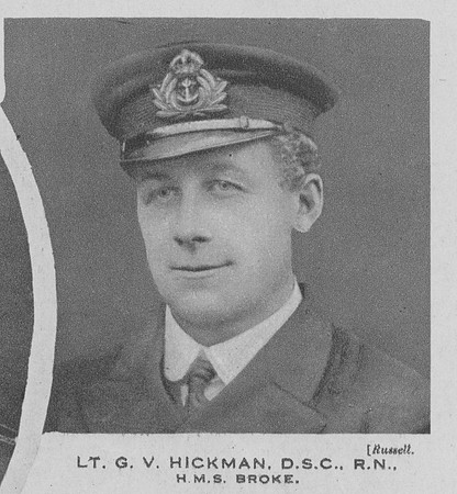 Hickman G V Lt DSC HMS Broke Royal Navy The Great War Vol 10