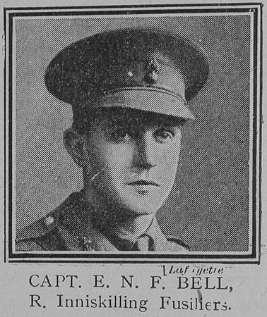 Bell E N F Captain VC 9th Royal Inniskilling Fusiliers