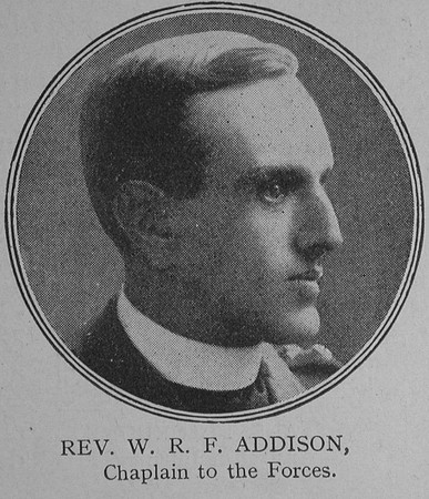 Addison W R F Rev VC Army Chaplains The Great War Vol 10